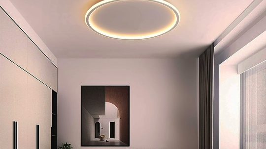 Sanfte Beleuchtung: Frosted Dome Deckenleuchte für ein diffuses Schlafzimmerdesign