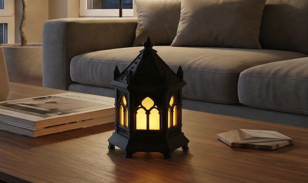 Die dunkelakademische schwarze Eisen-Sonnensaal-Sofa-Lampe